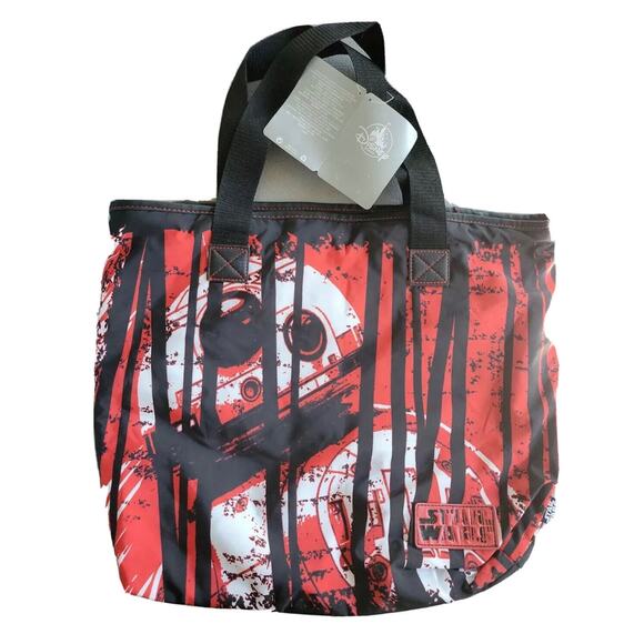 Tote Disney Star Wars BB-8 Purse Store Red and Black 15" X 19" - Picture 1 of 8